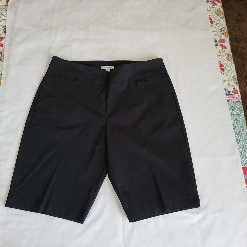 Dana Buchman Black Classic Bermuda Shorts